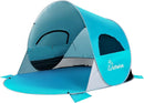 WolfWise UPF 50+ Easy Pop Up 3 Person Beach Tent Sport Umbrella Instant Sun Shelter Tent Sun Shade Canopy by TinyTreasures Baby Boutique