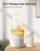 LAREX Bottle Warmer, Fast Baby Bottle Warmer for Breastmilk and Formula, with Timer and Accurate Temp Control, 8-in-1 Baby Milk Warmer BPA Free with Digital Display, Bottle Warmers for All Bottles by TinyTreasures Baby Boutique