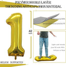 GOER Number 13 Balloons for 13th Birthday Sweet 13 Party Decorations,42 Inch Jumbo Foil Helium 31 Balloons for 31st Birthday Party Decoration (Gold) by TinyTreasures Baby Boutique