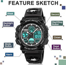 ATIMO LED Multi Function Waterproof Watch for Kids - Kids Gifts by TinyTreasures Baby Boutique