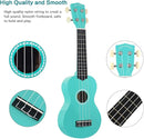 POMAIKAI Soprano Ukulele Starter Wood Ukele Hawaiian Guitar Ukelele 21" Beginner and Students (Blue) by TinyTreasures Baby Boutique