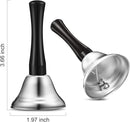Boao 12 Pieces Metal Hand Bells Music Service Hand Bells Musical Instruments Percussion for Christmas Party Supplies(Silver) by TinyTreasures Baby Boutique