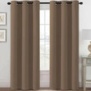 H.VERSAILTEX Blackout Curtains for Bedroom Thermal Insulated Room Darkening Living Room Curtains 84 Inch Long Grommet Privacy Protection Window Curtain Panels/Drapes for Nursery, 2 Panels, Macchiato by CozyNest Decor