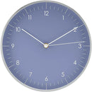 LUUK LIFESTYLE Minimalist Wall Clock with Silent Movement, no Ticking, Modern Design, Kitchen Clock, Decoration and Gift idea, in Blue and Silver by CozyNest Decor