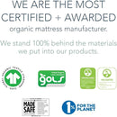 Naturepedic Organic Waterproof Mattress Protector Pad - Washable & Reusable Fitted Stretch Knit Mattress Cover - Highly Absorbent Bed Incontinence Pads - Breathable Cotton Protector for Full, 9"-16" by TinyTreasures Baby Boutique
