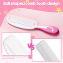 Baby Hair Brush and Comb Sets, New Born Baby Hair Brushes, Perfect Baby Registry Gift for Newborns(Pink) by TinyTreasures Baby Boutique