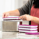 CERES CHILL The Milkstache Luxe Reusable Breastmilk Freezer Storage Container - 1/2 Ounce Cubes fit Any Baby Bottle, Freezing Pumped Milk has Never Been Easier (Stainless Steel), 1 Count by TinyTreasures Baby Boutique