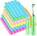 SIKEMAY 50 PCS Toothbrush Holder, Portable Plastic Dust Proof Breathable, Toothbrush Holder for Travel, Bathroom, Indoor, Outdoor, Trip, Camping, School by CozyNest Decor