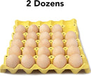 CALPALMY 24 Pieces Wooden Eggs - Life-Size, Reusable Fake Easter Eggs for Painting, Decorating, Crafting, Pretend Play, Faux Food Display, Nest Box Training by TinyTreasures Baby Boutique