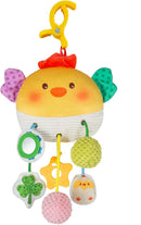Car Seat Toy for Babies 0-6 Months, Stroller Toy with a Convenient clip, Carseat Toys Hanging Baby Accessories,Built-In Bell, Rattle,Squeaky,Mirror for infant,Babies Gift 0-3-6-12 months Boy Girl by TinyTreasures Baby Boutique
