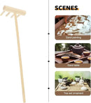 40 pcs Office Table Mini Rakes Rock Drawing Mothers Tool Decoration Serenity Smoothing Push Beige Tools and Zen Garden Gardens Kits Wood for Plants Fathers Hand Four Kits- Kit by GreenHaven Gardens