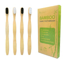 EasyHonor Extra Soft Toothbrush, Natural Bamboo Toothbrush with Micro Fur Ultra Soft 20,000 Bristles, 4-Pack for Adults by TinyTreasures Baby Boutique