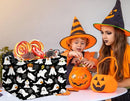 HIYAGON Rectangular Halloween Basket for Boys and Girls Kids Trick or Treat Pumpkin Basket for Halloween Parties Cute Storage Bin Organizer Box Room Decor(Black ghost) by TinyTreasures Baby Boutique