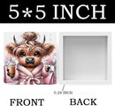 Highland Cow Winter Decor, Highland Cow Gifts for women, Highland Cow Baby Decor, Highland Cow Nursery Decor, Wooden Box Decor Sign for Home Farmhouse Office Living Room Table Shelf Tiered by CozyNest Decor