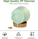 Self Watering Pots for Indoor Plants,12 inch Planters with Drainage Holes Plastic Flower Pots with Deep Reservoir, Green with Brown by CozyNest Decor