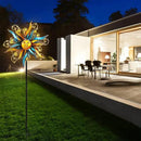 VEWOGARDEN Garden Solar Wind Spinner, Sun Outdoor Metal Wind Sculpture Yard Art Decor for Patio, Lawn & Garden by GreenHaven Gardens