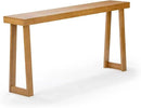 Plank+Beam Solid Wood Console Table, 66 Inch, Sofa Table, Narrow Entryway Table for Hallway, Behind The Couch, Living Room, Foyer, Easy Assembly, Pecan by CozyNest Decor