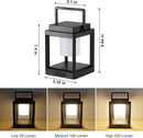 Solar Lantern Outdoor Table Lamp: Portable Hanging LED Lights - Waterproof Decorative Lights for Patio Camping by GreenHaven Gardens