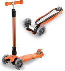 3 Wheel Scooter for Kids Ages 6-12,Kids Scooter with Light Up Wheels, Sturdy Deck Design, and 4 Height Adjustable Suitable for Kid Ages 3-12 by TinyTreasures Baby Boutique