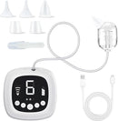TopQuaFocus Electric Baby Nasal Aspirator, Nose Sucker for Toddler, 9 Levels Suction Power for Children's Nasal Cleans, Soothing Night Light and Nursery Rhyme, 5 Silicone Tips by TinyTreasures Baby Boutique