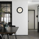 Kesin Wooden Wall Clock 12 Inch Silent Non Ticking Wall Clocks Battery Operated Simple Modern Small Analog Clocks Decorative for Kitchen, Living Room, Home,Bedroom, Office (Black) by CozyNest Decor