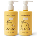 Dabble & Dollop Lemon Body Wash & Shampoo – 3-in-1 Natural Bubble Bath for Kids, Made in USA, No Parabens or Sulfates, Vegan, Gluten-Free, Tear-Free (10oz, Pack of 2) by TinyTreasures Baby Boutique