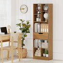 61inch Tall Freestanding Bookcase with Drawer 8-Cube Storage Organizer by LJGDeals