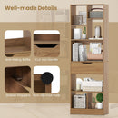 61inch Tall Freestanding Bookcase with Drawer 8-Cube Storage Organizer by LJGDeals