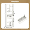 61inch Tall Freestanding Bookcase with Drawer 8-Cube Storage Organizer by LJGDeals