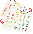 CozyBomB™ Double Sided Magnetic Letter Board - 2 in 1 Alphabet Magnets Tracing Board for Toddlers ABC Letters Uppercase & Lowercase Practicing Gifts for Boys Girls Birthdays Christmas Holidays by TinyTreasures Baby Boutique