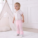 Newborn Toddler Baby Girl Pants Leggings Ribbed Straight Flare Infant Girl Pants Leggings Bell Bottoms 5 Packs by TinyTreasures Baby Boutique
