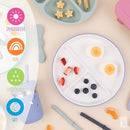 Elk and Friends Kids 7.8” Porcelain Divided Plates with Silicone Sleeves + Lids | Suitable for Babies/Kids/Toddlers | Microwave & Dishwasher Safe | Non Slip | Snack Dishes by TinyTreasures Baby Boutique
