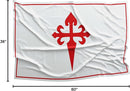 Apedes BANDERA DE LA ORDEN DE SANTIAGO Ordre de Santiago Militaire De Saint Jacques De L'Epee 3x5 feet Flag Banner Vivid Color Double Stitched Brass Grommets by GreenHaven Gardens