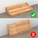 Spice Rack Kitchen Cabinet Organizer- 3 Tier Bamboo Expandable Display Shelf Yellow by CozyNest Decor
