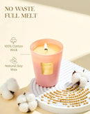 M&SENSE Garden Rose Scented Natural Soy Wax Candle, 14.1oz 60 Hours Long Lasting Slow Burning Candles for Home Decor, Aromatherapy Candle for Stress Relief by CozyNest Decor