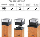Viewsun 8 Pack Solar Post Cap Lights, Outdoor Garden Solar Powered Fence Post Cap Lights with SMD LEDs Waterproof Light Decorative for Fence Deck or Patio Decor, Fits 4x4, 5x5 or 6x6 Wooden Posts by GreenHaven Gardens