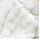 RYNGHIPY Faux Fur Throw Blanket Double Sided Thick and Warm Plush Fluffy Faux Rabbit Fur Decoration for Couch Sofa Chair and Bed Cream Winter Blanket (Ivory, 51''x63'') by CozyNest Decor