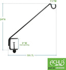 Achla Designs Deck Rail Shepherd's Pole, Angled (BGP-08), 7In by GreenHaven Gardens