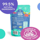 Mobi Little Whale Bubble Bath, Tropical Fruity Scent Kids Body Wash, Gentle Moisturizing Tub Foam for All Skin Type, GMO-Free, Stain-Free, Clear, 8 fl oz by TinyTreasures Baby Boutique