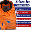 Alnoor USA Gate Check Bag for Single & Double Stroller Travel Bag for Air Plane | Extra Large & Ultra Durable - Includes Padded Shoulder Straps for Comfort & Durability With Pouch – Bonus E-Book by TinyTreasures Baby Boutique