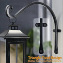 Hanging Plant Brackets Outdoor: 12-Inch Hanging Plant Hangers Wall Hooks - Wall Mount Brackets for Bird Feeder Flower Baskets Black by GreenHaven Gardens
