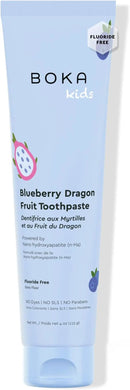 Boka Fluoride Free Toothpaste Nano Hydroxyapatite Toothpaste - Blueberry Dragon Fruit Flavor, 4 oz 1Pk US Manufactured by CozyNest Decor