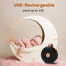 Sound Machine Mini Portable Baby White Noise Machine with 30 Soothing Sounds for Kids Adults Auto-Off Timer 32 Volume Levels Rechargeable Brown Noise Sleep Machine for Home Office Privacy and Travel by TinyTreasures Baby Boutique