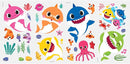 RoomMates RMK4303SCS Baby Shark Peel and Stick Wall Decals by TinyTreasures Baby Boutique