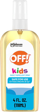 OFF! Kids Insect Repellent Spray, 100% Plant Based Oils, Safe for Use On Babies, Toddlers and Kids, 4 oz by TinyTreasures Baby Boutique
