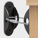 Furniture Anchors for Baby Proofing, Anti Tip Furniture Anchor Securing 420lbs Tension Earthquake Resistant Metal Furniture Wall Anchor Prevent Baby Pet from Falling Furniture（12 Pack，Black） by TinyTreasures Baby Boutique
