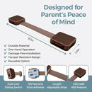 Cabinet Locks Baby Proofing (6-Pack Brown) - Child Proof Cabinet Locks, No Drilling, Easy Installation, Adjustable & Reusable, Drawer Locks Baby Proofing by TinyTreasures Baby Boutique