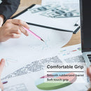 Ballpoint Pen with Stylus Tip, Soft Touch Click Metal Pen, 1.0mm Medium Point, Black Ink, 12 Count(Light Purple) by TinyTreasures Baby Boutique