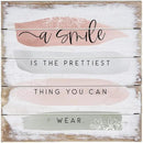 Simply Said, INC Perfect Pallet Petites 8" Rustic Wood Sign - A Smile is the Prettiest Thing You Can Wear - PET22008 by CozyNest Decor