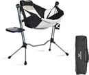 SUNNYFEEL Hammock Camping Chair, Oversized Swinging Camping Chair, Portable Hammock Chairs with Cup Holder, Beach Mat, MAX 300lbs Heavy Duty for Outdoor Travel Lawn Backyard Beach (Black) by GreenHaven Gardens